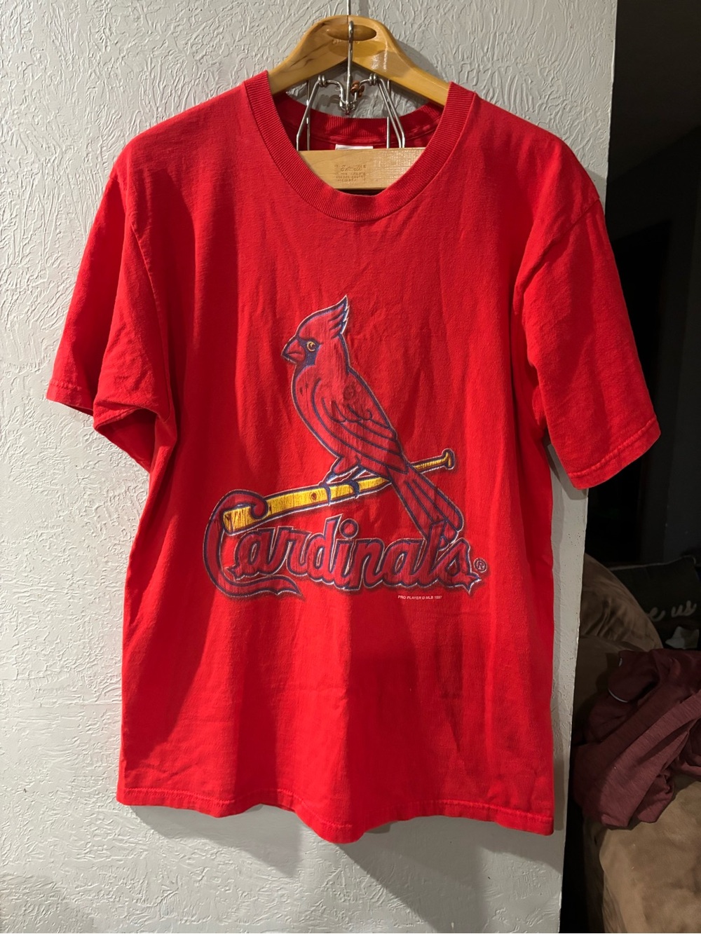 Vintage Pro Player 1997 STL Cardinals MLB baseball Red short sleeve shirt size L